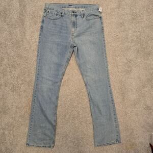 NWT Old Navy Men's Jeans Light Washed Tanned Bootcut Size 36x36